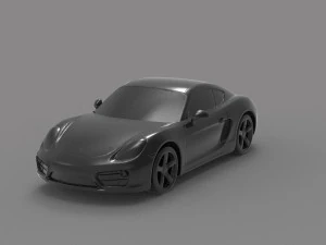 Porsche Cayman S READY TO PRINT MODEL 3D Print Model