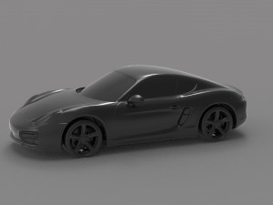 Porsche Cayman S READY TO PRINT MODEL 3D 打印模型
