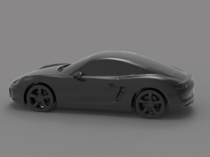 Porsche Cayman S READY TO PRINT MODEL 3D 打印模型