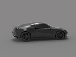 Alfa Romeo 4C Car READY TO PRINT MODEL 3D Print Model