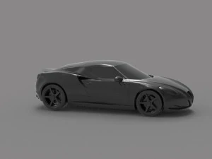 Alfa Romeo 4C Car READY TO PRINT MODEL 3D Print Model