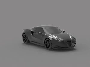 Alfa Romeo 4C Car READY TO PRINT MODEL 3D Print Model