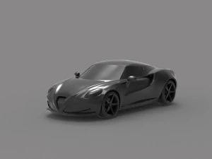 Alfa Romeo 4C Car READY TO PRINT MODEL 3D Print Model