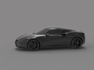 Alfa Romeo 4C Car READY TO PRINT MODEL 3D Print Model