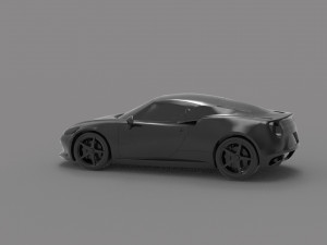 Alfa Romeo 4C Car READY TO PRINT MODEL Modèles 3D en vedette