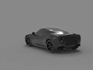 Alfa Romeo 4C Car READY TO PRINT MODEL 3D Print Model