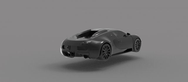 Bugatti Veyron Car READY TO PRINT MODEL 3D प्रिंट मॉडल .c4d .max .obj .3ds .fbx .stl .blend 