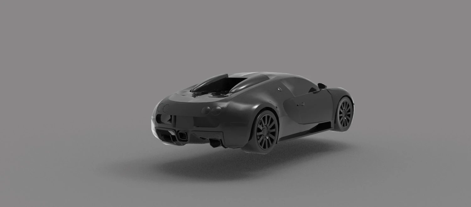 Bugatti Veyron Car READY TO PRINT MODEL 3D Print Model .c4d .max .obj .3ds .fbx .stl .blend 