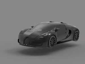 Bugatti Veyron Car READY TO PRINT MODEL 3D Print Model