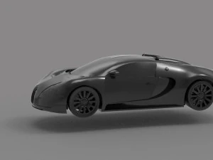 Bugatti Veyron Car READY TO PRINT MODEL 3D Print Model