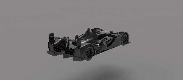 Car Audi R15 READY TO PRINT MODEL Modello di stampa 3D .c4d .max .obj .3ds .fbx .stl .blend