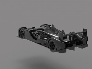 Car Audi R15 READY TO PRINT MODEL Modello di stampa 3D