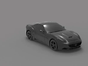 Car california READY TO PRINT MODEL 3D Print Model
