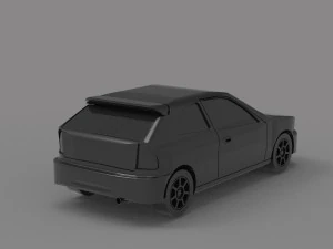 汽车公民掀背车可打印模型 3D 打印模型