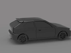 Car civic hatchback READY TO PRINT MODEL 3D Print Model
