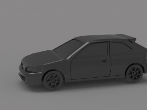 Car civic hatchback READY TO PRINT MODEL 3D Принт Модель