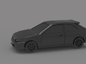 Car civic hatchback READY TO PRINT MODEL 3D Print Model