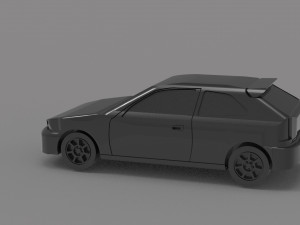 Car civic hatchback READY TO PRINT MODEL 3D Принт Модель