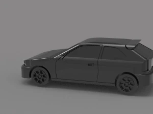 Car civic hatchback READY TO PRINT MODEL 3D Print Model