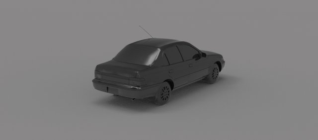 Car Corolla 1995 READY TO PRINT MODEL 3D Print Model .c4d .max .obj .3ds .fbx .stl .blend 
