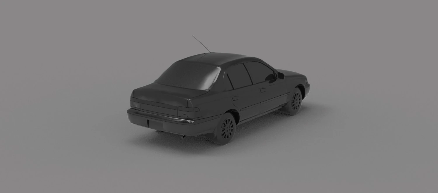 Car Corolla 1995 READY TO PRINT MODEL 3D Print Model .c4d .max .obj .3ds .fbx .stl .blend 