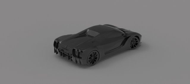 Car Ferrari Velocita READY TO PRINT MODEL 3D 打印模型 .c4d .max .obj .3ds .fbx .stl .blend 