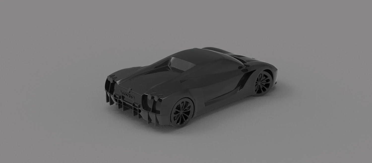 Car Ferrari Velocita READY TO PRINT MODEL 3D Print Model .c4d .max .obj .3ds .fbx .stl .blend 