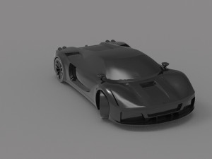 Car Ferrari Velocita READY TO PRINT MODEL 3D 打印模型