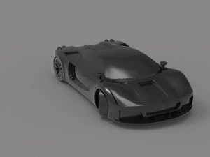 Car Ferrari Velocita READY TO PRINT MODEL 3D Print Model