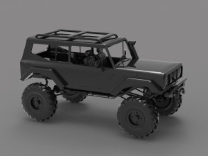 Car Martin Scout II READY TO PRINT MODEL 3D 打印模型