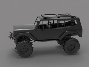 Car Martin Scout II READY TO PRINT MODEL 3D 打印模型