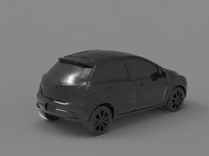 Car Mazda 2 READY TO PRINT MODEL 3D 프린트 모델