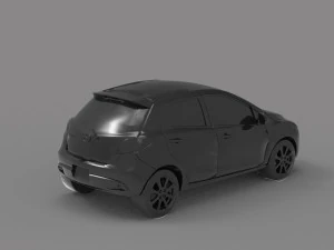 Car Mazda 2 READY TO PRINT MODEL 3D Print Model