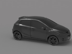 Car Mazda 2 READY TO PRINT MODEL 3D Print Model