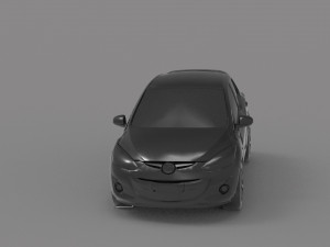 Car Mazda 2 READY TO PRINT MODEL 3D Print Model