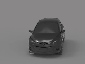Car Mazda 2 READY TO PRINT MODEL 3D Print Model