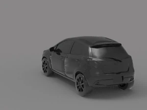 Car Mazda 2 READY TO PRINT MODEL 3D Print Model