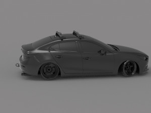 Car Mazda 3 racing READY TO PRINT MODEL 3D 프린트 모델