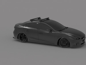 Car Mazda 3 racing READY TO PRINT MODEL 3D 프린트 모델