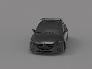 Car Mazda 3 racing READY TO PRINT MODEL 3D 프린트 모델
