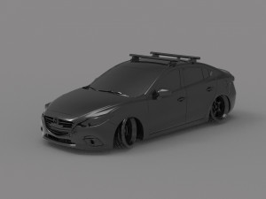 Car Mazda 3 racing READY TO PRINT MODEL 3D 프린트 모델