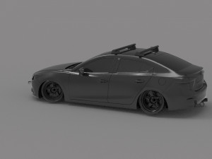 Car Mazda 3 racing READY TO PRINT MODEL 3D 프린트 모델
