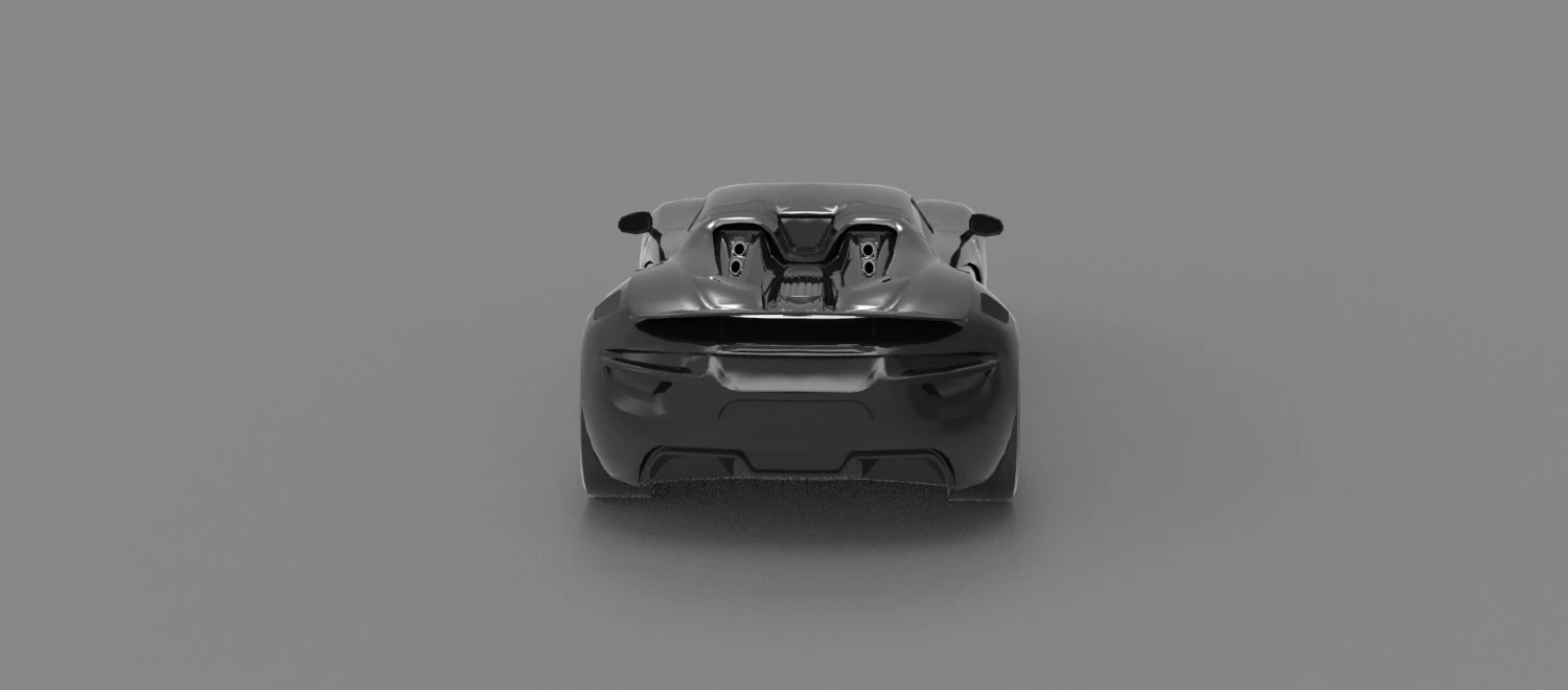 Car Porsche 918 type R READY TO PRINT MODEL 3D Print Model .c4d .max .obj .3ds .fbx .stl .blend 