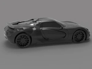 Car Porsche 918 type R READY TO PRINT MODEL 3D Print Model