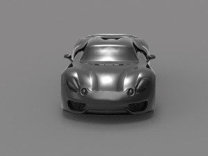 Car Porsche 918 type R READY TO PRINT MODEL 3D 打印模型