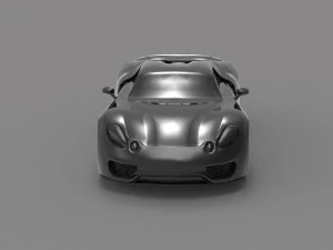 Car Porsche 918 type R READY TO PRINT MODEL 3D Print Model