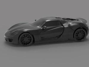 Car Porsche 918 type R READY TO PRINT MODEL 3D Print Model