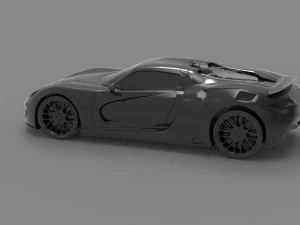 Car Porsche 918 type R READY TO PRINT MODEL 3D Print Model