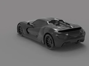 Car Porsche 918 type R READY TO PRINT MODEL 3D Print Model