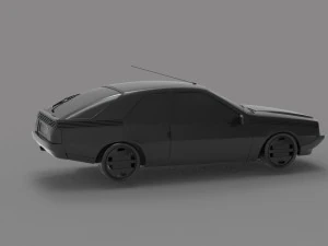 Car Renault Fuego READY TO PRINT MODEL 3D Print Model